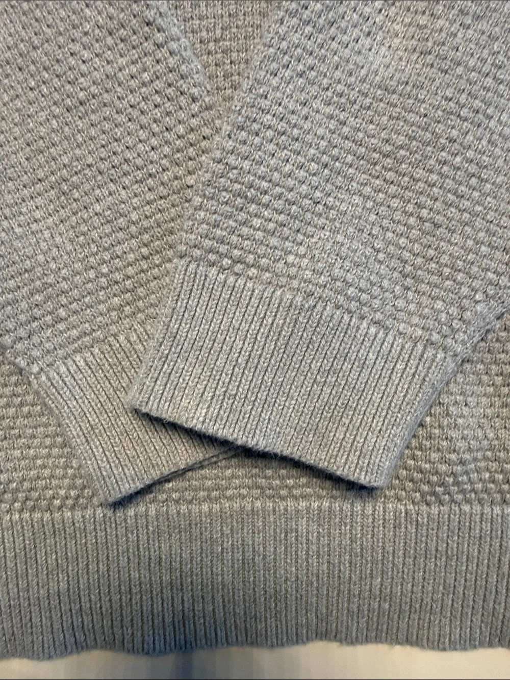 Vineyard Vines Men's Heather Gray Half-Zip Knit Pullover
